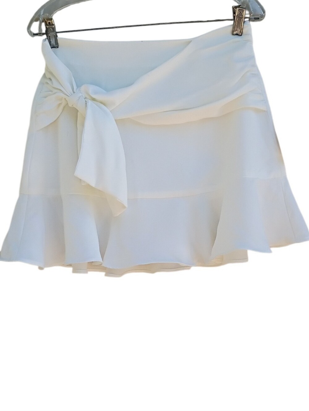 Do + Be Tie-Waist Ruffle Skirt sz L NEW
